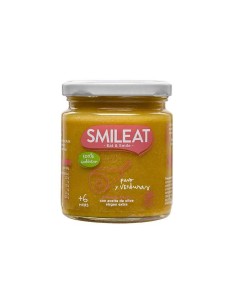 Smileat potito manzana y pera con cereales 130g Ecológico