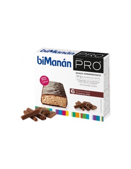 Bimanán beFit barritas de chocolate 6 unidades