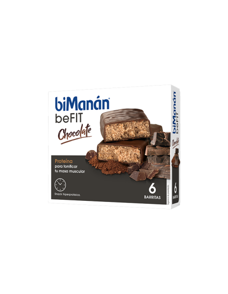 Bimanán beFit barritas de chocolate 6 unidades