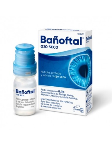 Bañoftal multidosis ojo seco 0,4% 10ml