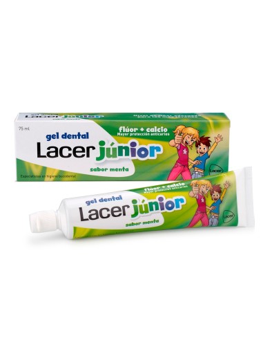 Lacer junior menta gel dental 75ml