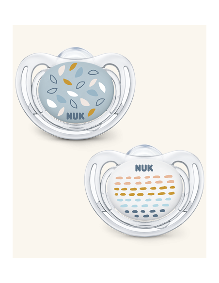 Nuk chupete silicona freestyle 18-36m 2 uds