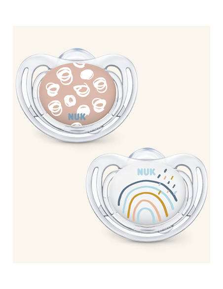 Nuk chupete silicona freestyle 6-8 m 2uds