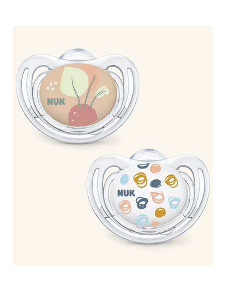 Nuk chupete silicona freestyle 6-8 m 2uds