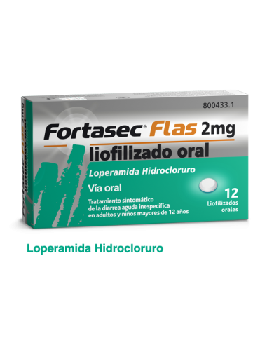 Fortasec flas 2mg 12 liofilizados orales