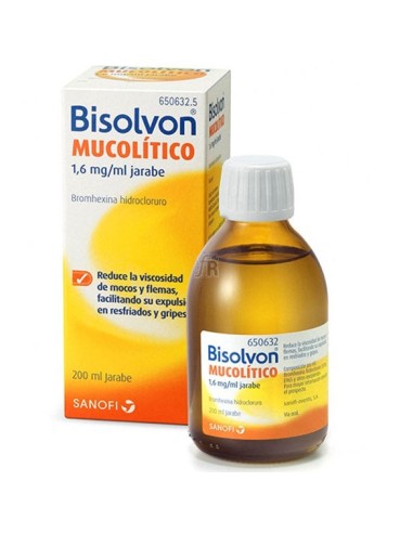 Bisolvon mucolítico 1.6mg/ml jarabe 200ml