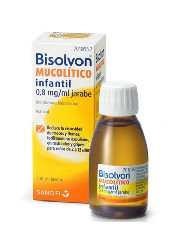 Bisolvon mucolítico infantil 0.8mg/ml jarabe 100ml