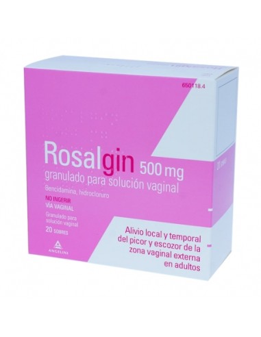 Rosalgin 500mg granulado solución vaginal 10 sobres