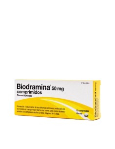 Biodramina 50mg 12 comprimidos