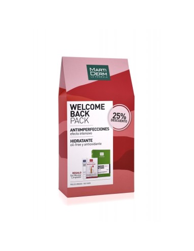 Martiderm welcome back pack antiimperfecciones 5 liposomas + 10mask