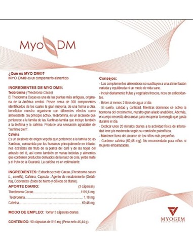 Myo-Dm Myogem 90 cápsulas Myo-Dm Myogem 90 cápsulas