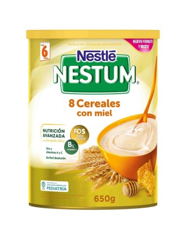 Nestle Nestum Papilla 8 Cereales con Miel 600g