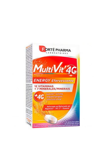 Multivit 4G Energy 30 comprimidos efervescentes