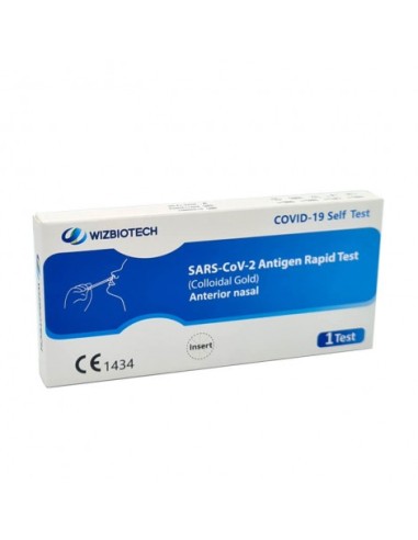 Test de antígenos COVID-19 Wizbiotech Test nasal SARS-COV-2 de autodiagnóstico 1 unidad