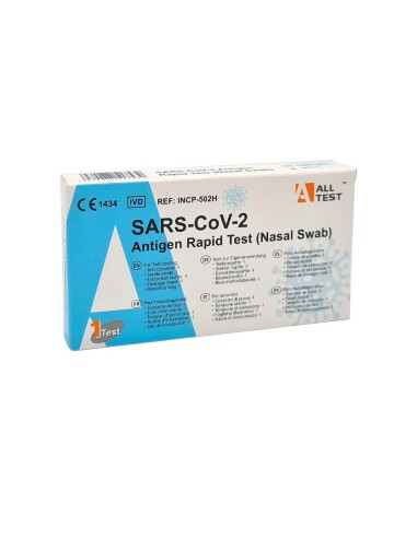 Test de antígenos COVID-19 AllTest nasal SARS-COV-2 de autodiagnóstico 1 unidad