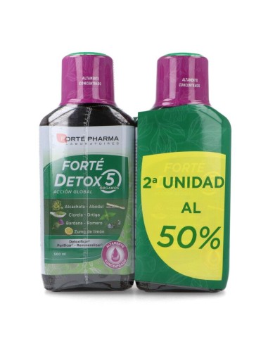 Forte Pharma Detox 5 Órganos Duplo 2x500ml