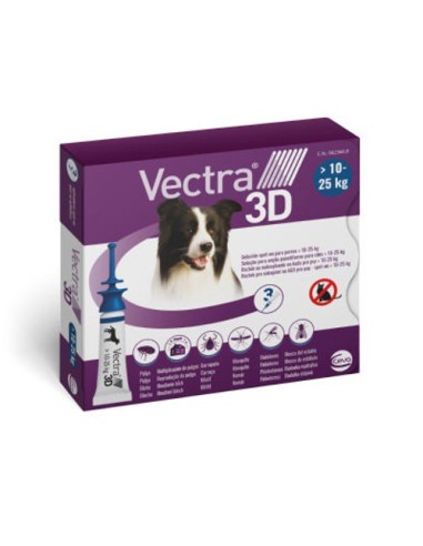 Vectra 3d pipetas perros 10-25 kg